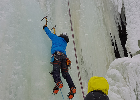 Nybegynnerkurs i isklatring